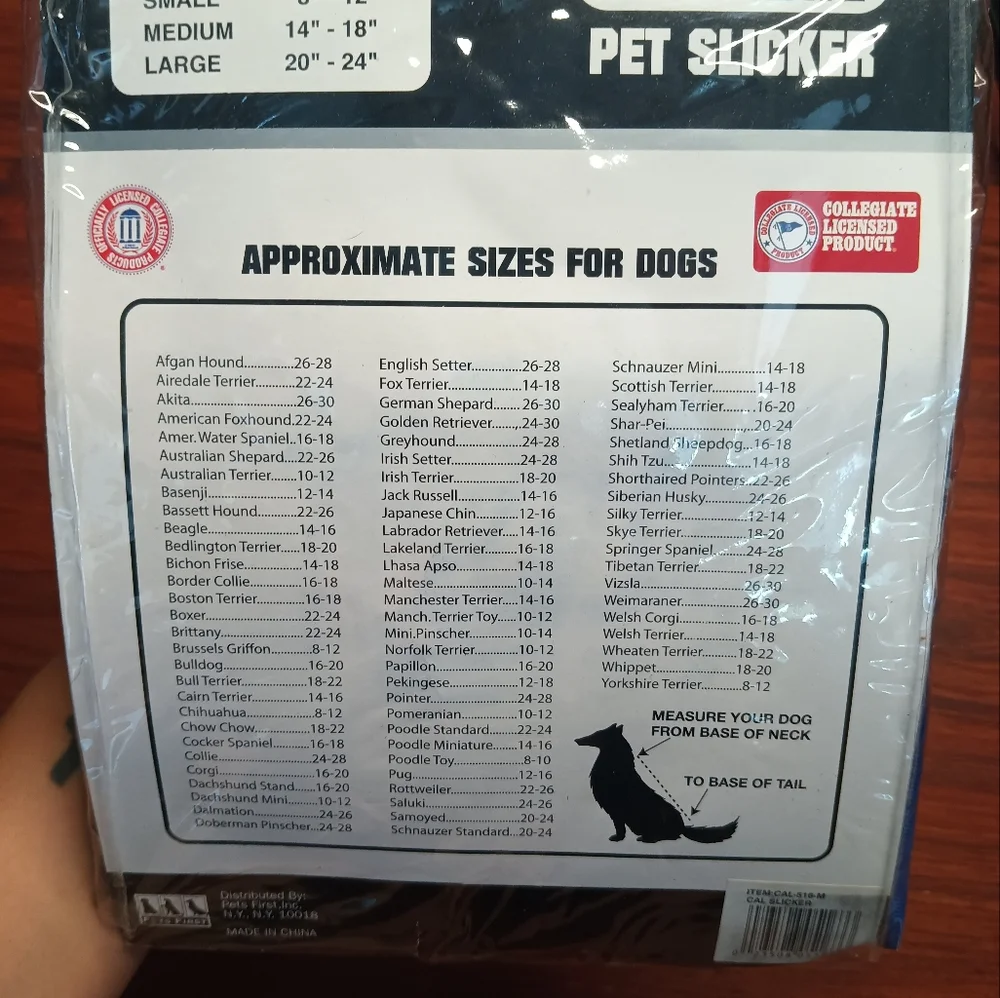 Cal Berkeley Dog Slicker Sz Medium